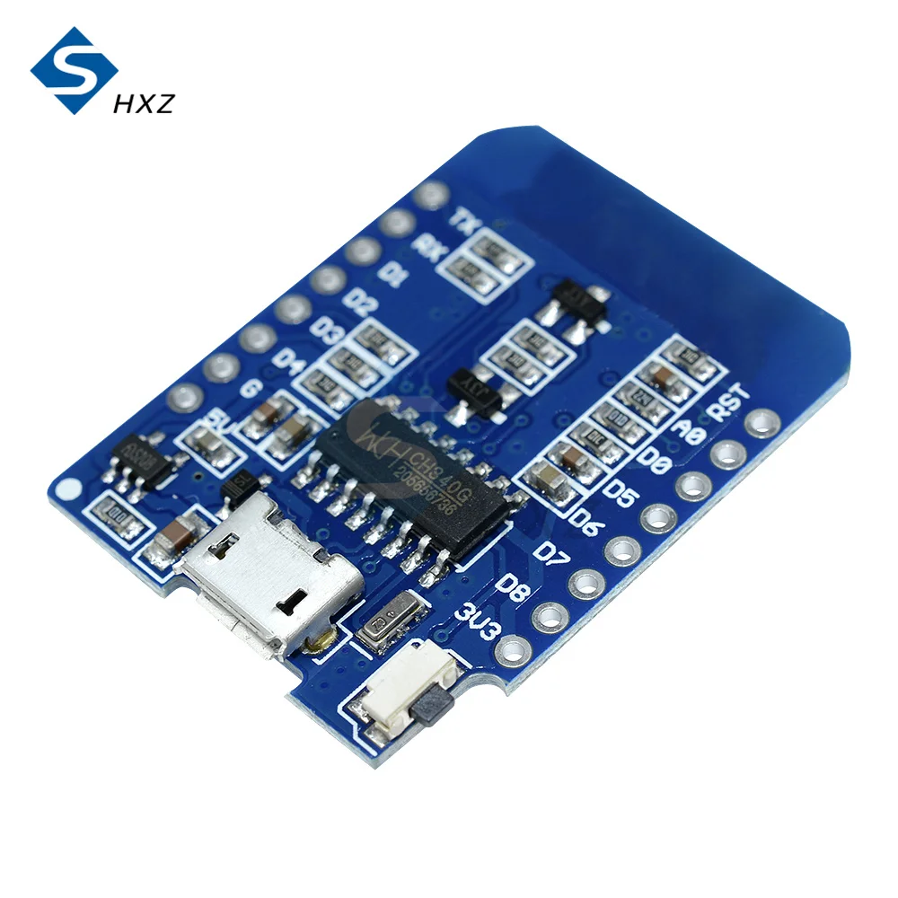 Плата разработки WeMos D1 MINI ESP8266 V2 Micro USB Wi-Fi CH340G CH340 Mini NodeMCU Lua IOT плата 3 В с контактами -