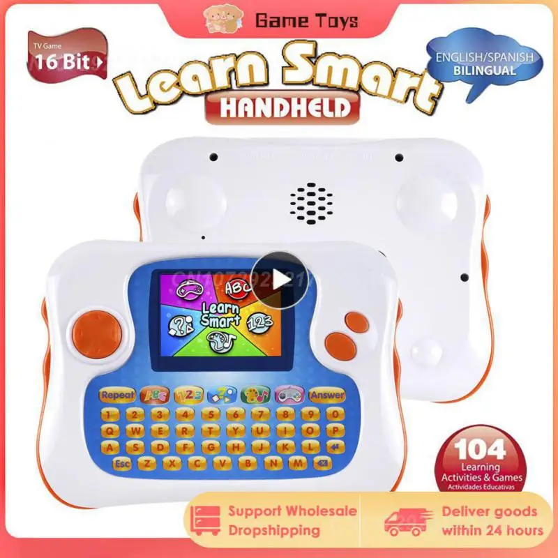 

Pda Style Intelligent Learning Machine Bilingual Learning Lightweight Smart Handheld Console Learn Toy English/spanish Hand-held