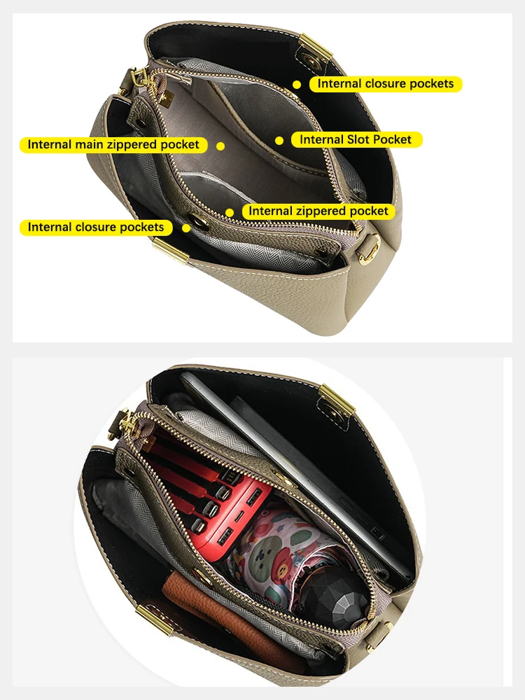 Женская Сумка Через Плечо Zency Большой Вместимости