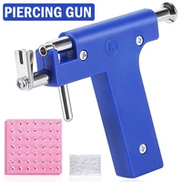 professional ear piercing gun tool set 98pcs ear studs steel ear nose navel body piercing gun unit tool kit safety pierce tools