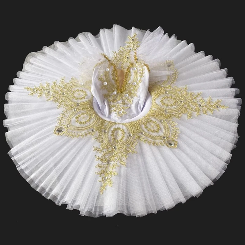 Профессиональная балетная пачка White Swan Lake для девочек блинчиков танцевальный