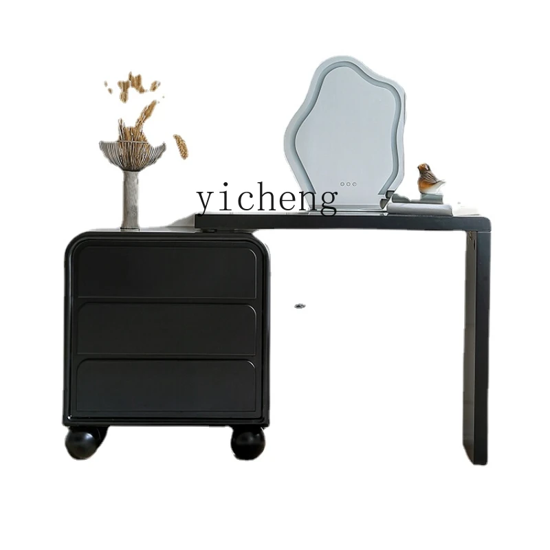 

XL Chinese Style Dresser Chest of Drawers Integrated Bedroom French Cream Wind Black Makeup Table
