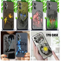 glowing naruto anime art phone case for oneplus nord n200 n20 ce2 lite ce 10 9rt 9r 9 8 8t 7 7t 6 6t pro 5g black tpu cover