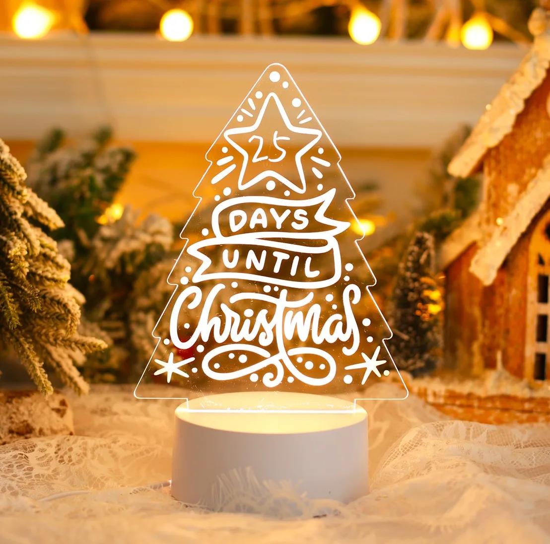 

Christmas Note Board Night Light Countdown Led Light With Pen Christmas Decorations 2023 Xmas Ornaments Natal Gifts New Year