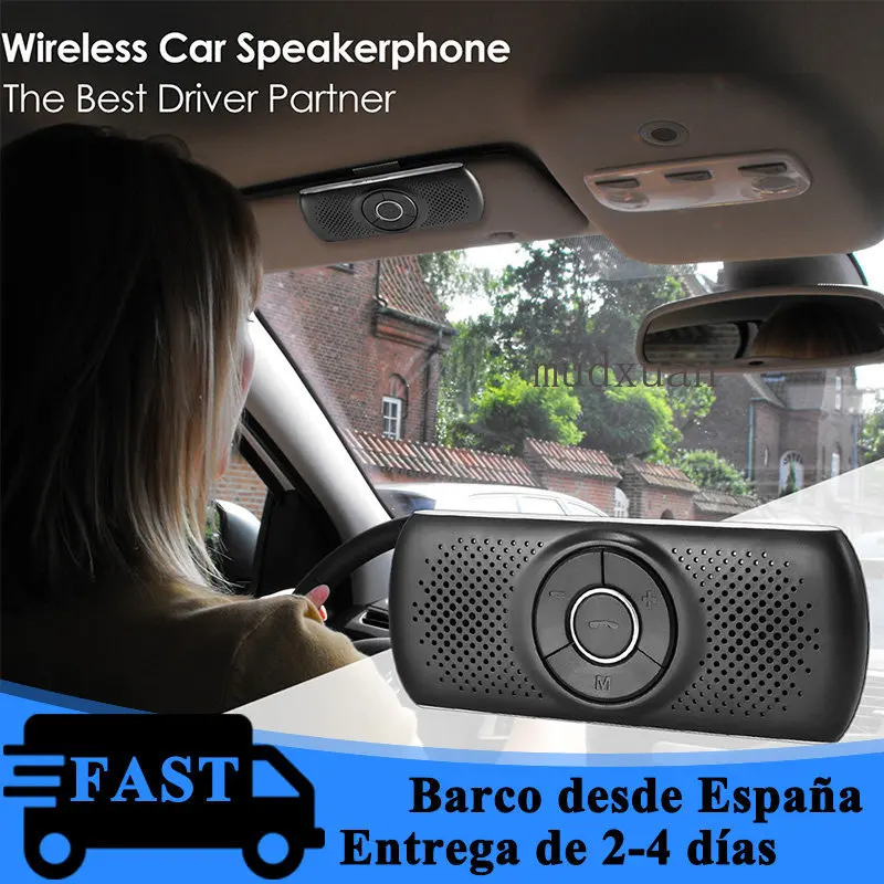 

Комплект беспроводной связи Bluetooth для автомобиля Громкая связь динамик телефон солнцезащитный козырек динамик для телефона Авто Bluetooth ауди...