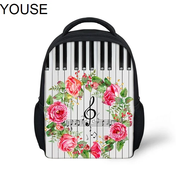 YOUSEMusic Notes с рисунком фортепиано клавиатуры для подростков девочек мальчиков милые школьные сумки Мини Mochila детские сумки через плечо