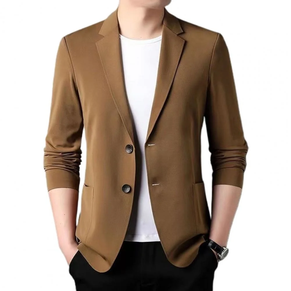 

Anti-Wrinkle Ultra Thin Ice Silk Suit Jacket Summer men blazer Breathable Stretch Casual Suit Plus Size Lightweight blazers