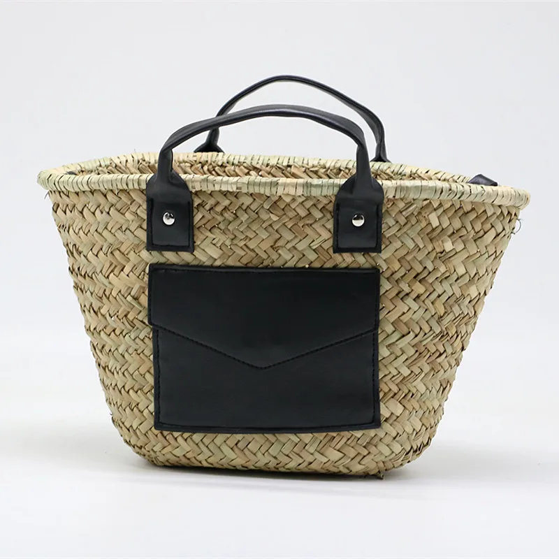 Designer Straw Bags for Women 2022 Bohemian Wicker Woven Rattan Basket Bag Women Handbag Travel Beach Shoulder Crossbody Bag New