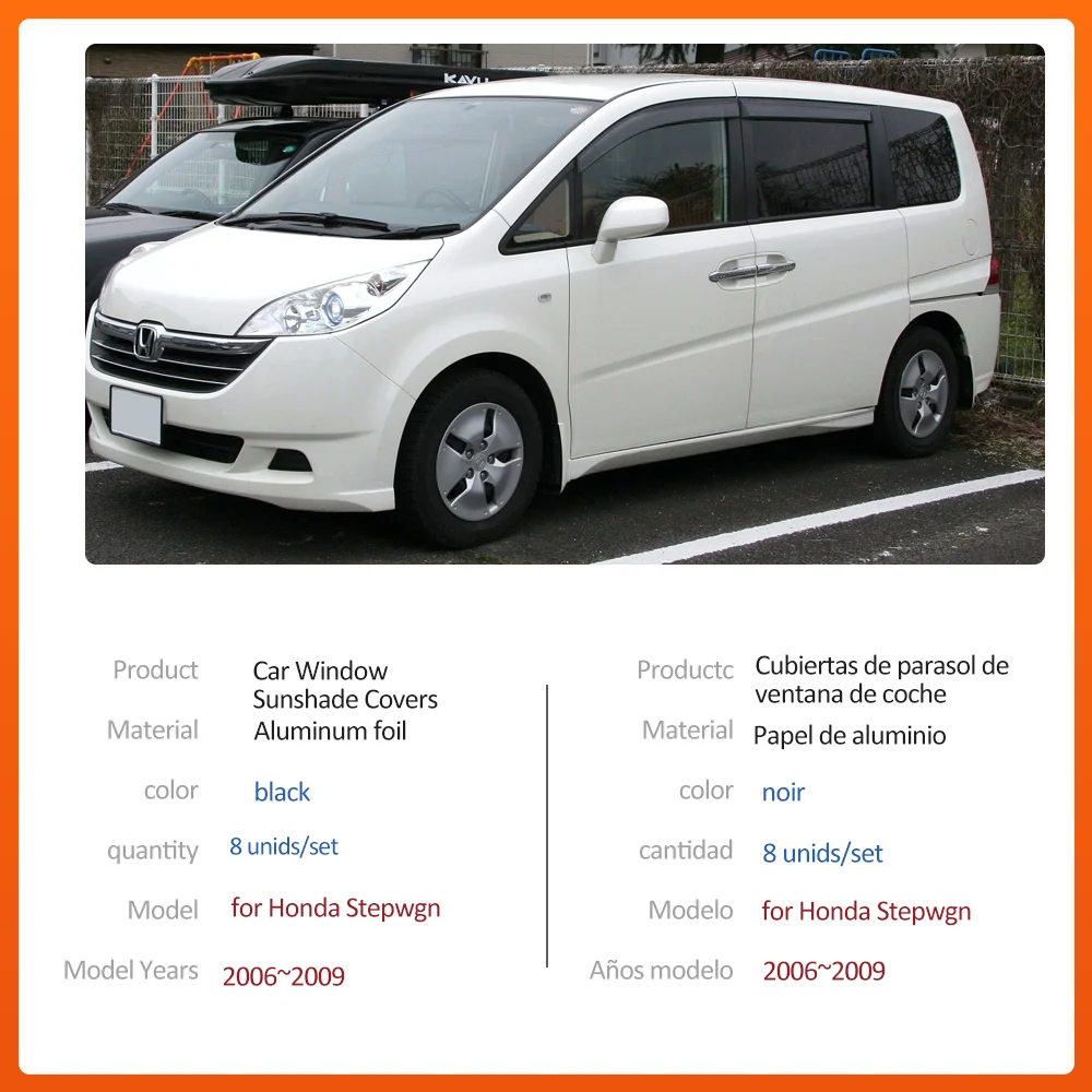 Автомобильный Магнитный солнцезащитный козырек для Honda Stepwgn RG 2006 ~ 2009 коврик