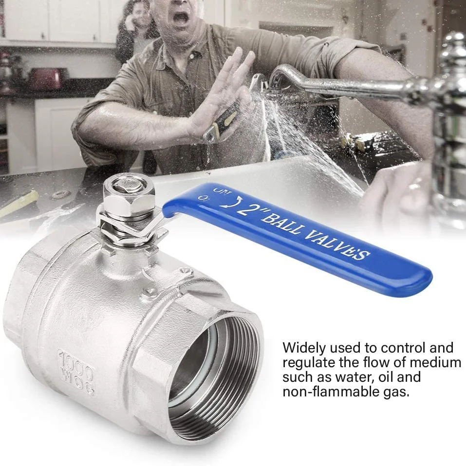 Шаровой клапан с внутренней резьбой 2 дюйма нержавеющая сталь 304 полный порт