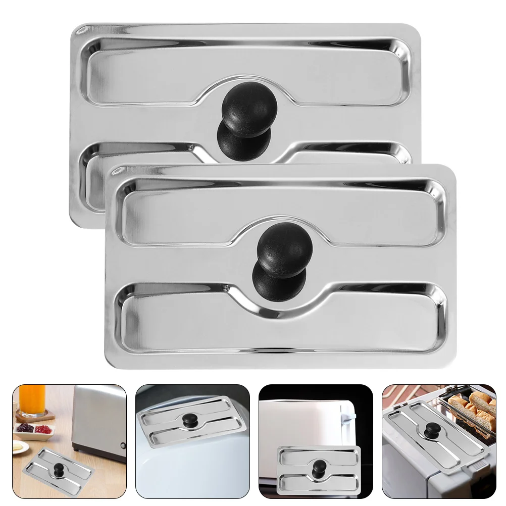 

2pcs Bread Toaster Cover Bread Maker Upper Cover Breakfast Maker Lid for Home