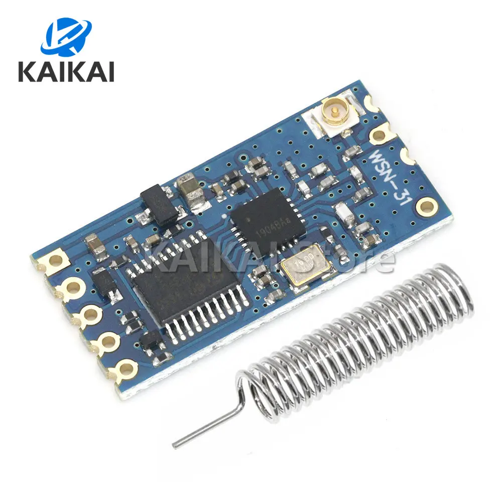 

WSN-31 модуль беспроводной передачи данных Si4432 CC1101, прозрачный модуль передачи 433 м, последовательный порт для беспроводного трансивера