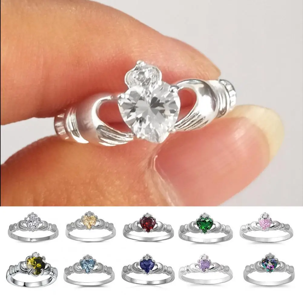 

Прочное уникальное обручальное кольцо в форме сердца медный перстень гальваническое покрытие для Дня Святого Валентина