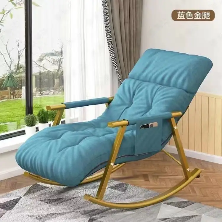 

Rocking Chair Balcony Leisure Chair Home Lunch Break Sofa Adult Lounge Chair Bedroom Small Simple Online Celebrity Lazy Chair