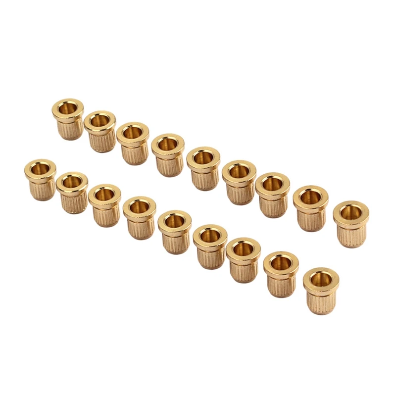 

Guitar Through Body Strings Ferrules Gold String-Through Body Ferrules For Stratocaster And TL Electric Guitar (18Pcs)