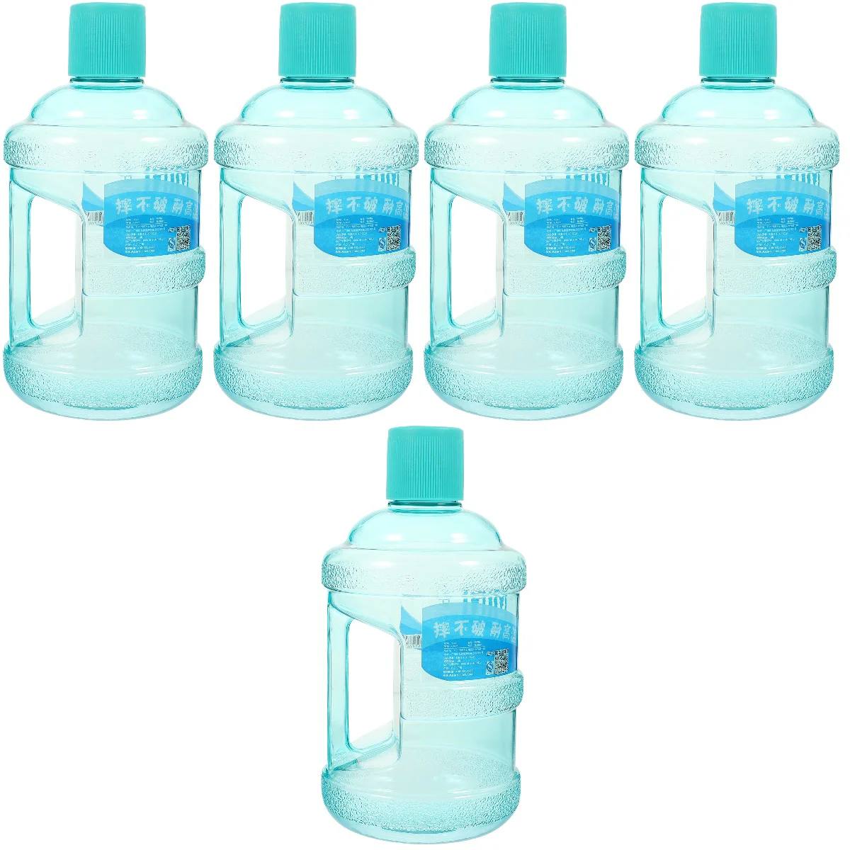 

5x Reusable Household Clear Sports Portable Kettle Bottle For Sports Sports Bottle for Home Sports Storage Friends