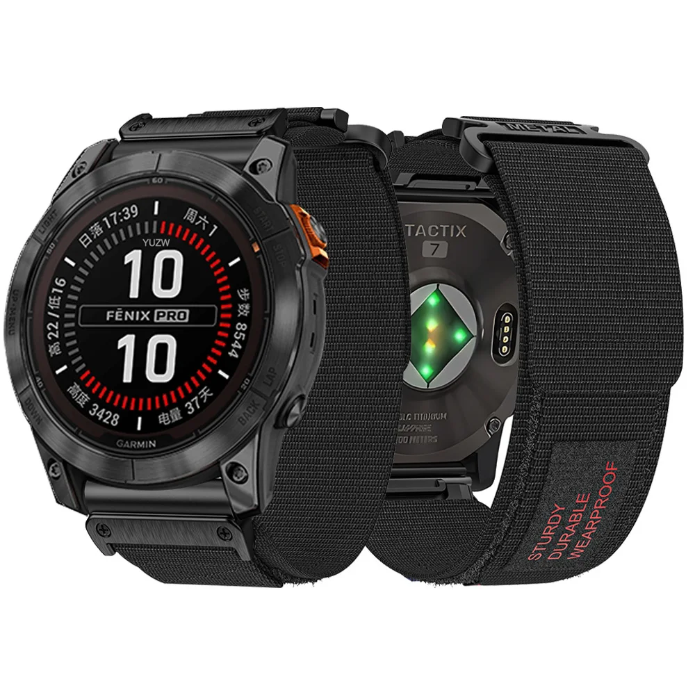 Ремешок для часов Quickfit сверхпрочный нейлоновый спортивный браслет Плетеный