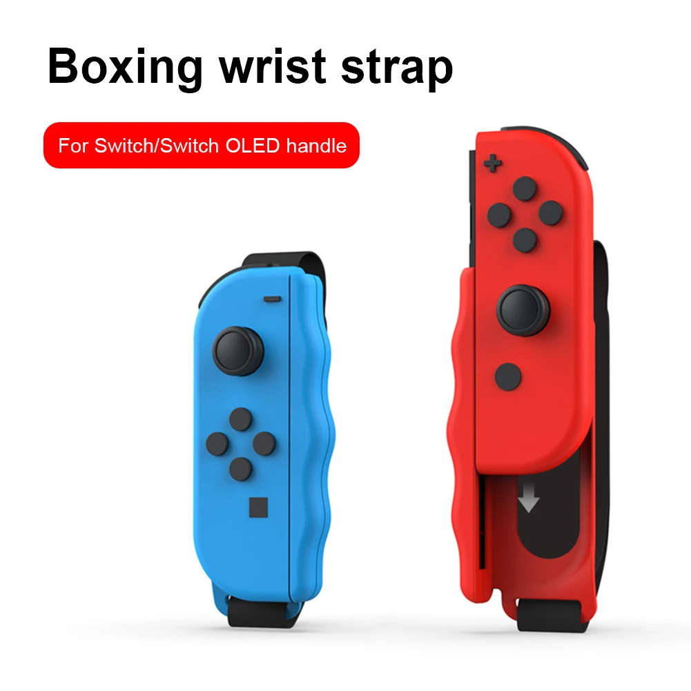 

2pcs Controller Hand Grips Removable Boxing Game Wristband Left And Right Game Assist Tool Gaming Accessories for Switch OLED