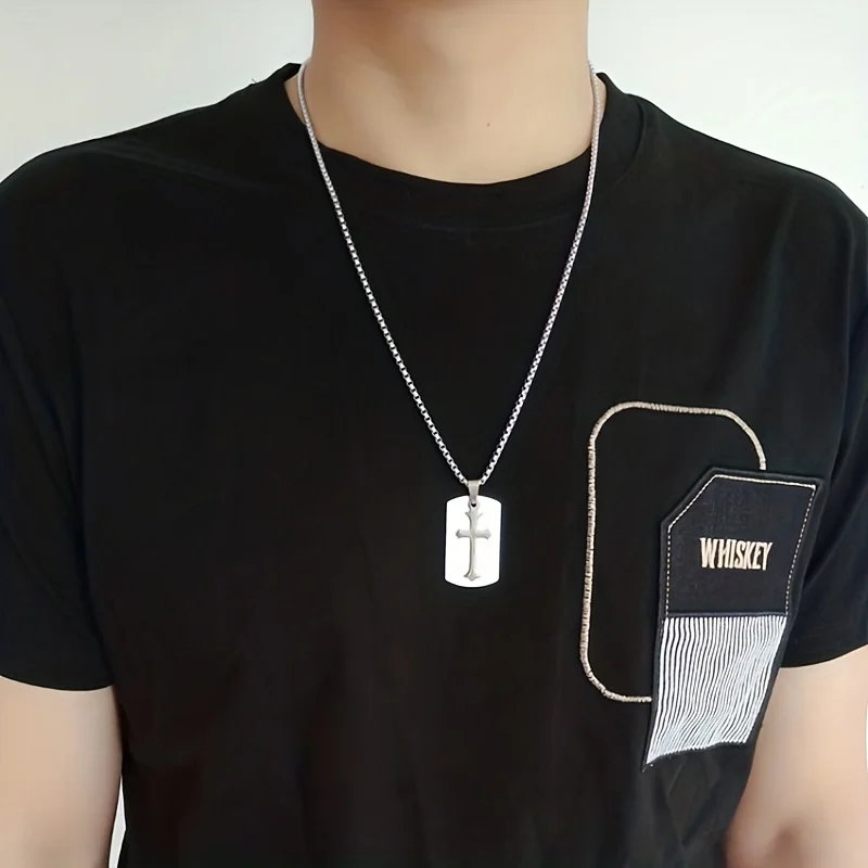 Модная Минималистичная комбинация встроенный Цветочный крест кулон ожерелье из