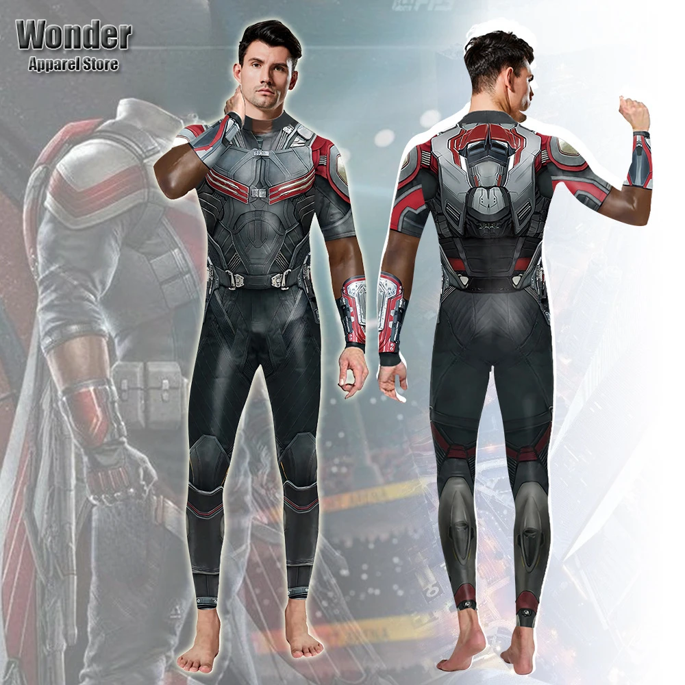 

Women Men Punk Future Robot ET Machine 3D Printing Jumpsuit Adult Halloween Cosplay Costumes Party Role Playing Dress Up Outfit