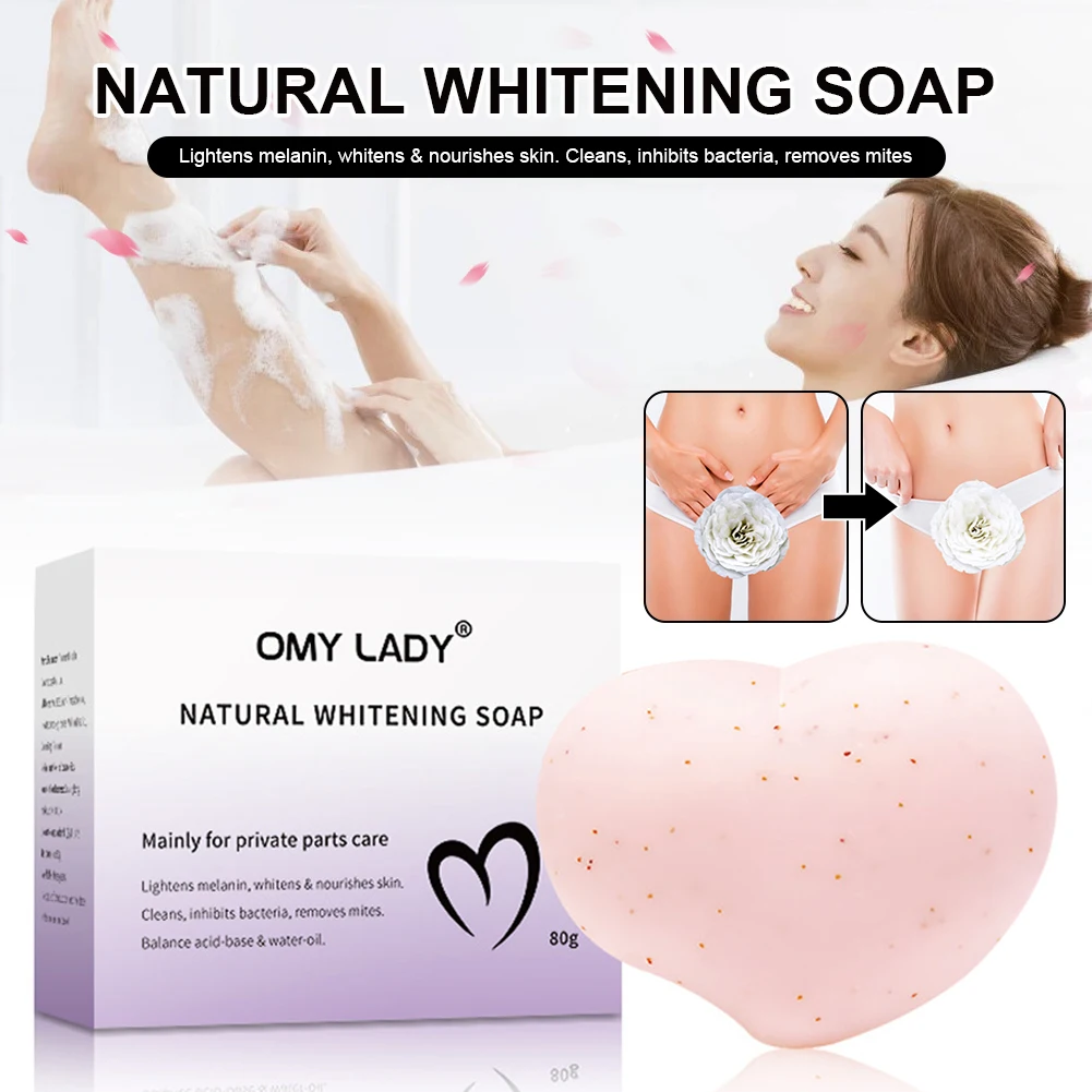 

Rapid Skin Bleaching Cream Soap Armpits Underarm /Groin Whitening Peach Scented Feminine Intimate Wash Body Whitening Soap 80g