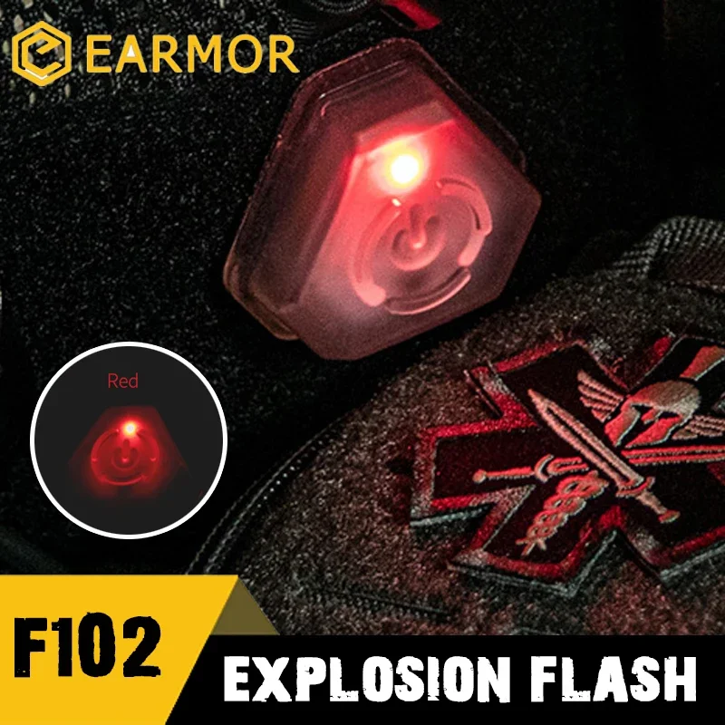EARMOR F102 взрывобезопасная вспышка тактический шлем для выживания маячок работы
