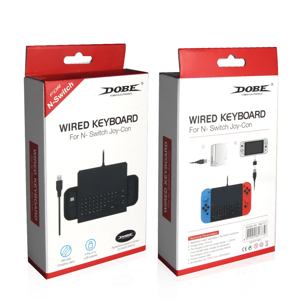 For Nintendo Switch Joy-con Wired Keyboard Chat M Cable Can Be Connected To The Base TNS-1777 NS Game Controller Accessory