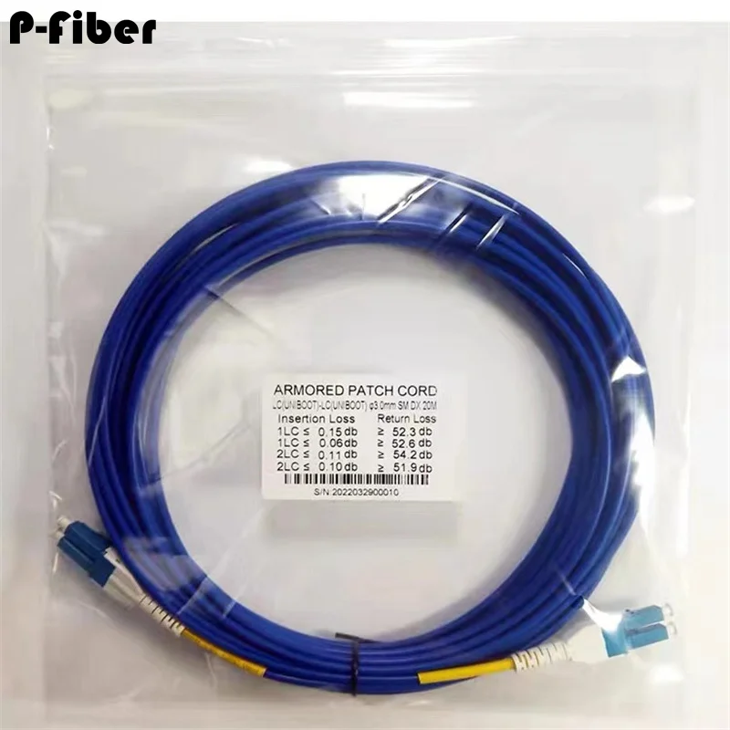 Оптоволоконный патчкорд 350-500M LC Uniboot бронированный одномодовый двухъядерный 3 0 мм