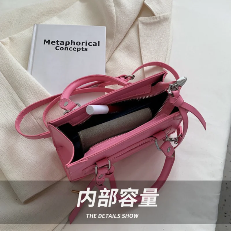 Women's Retro Fashion Handheld Crossbody Bags for Women Handle Luxury One Shoulder Small Square Underarm Bolsa Feminina Handbags