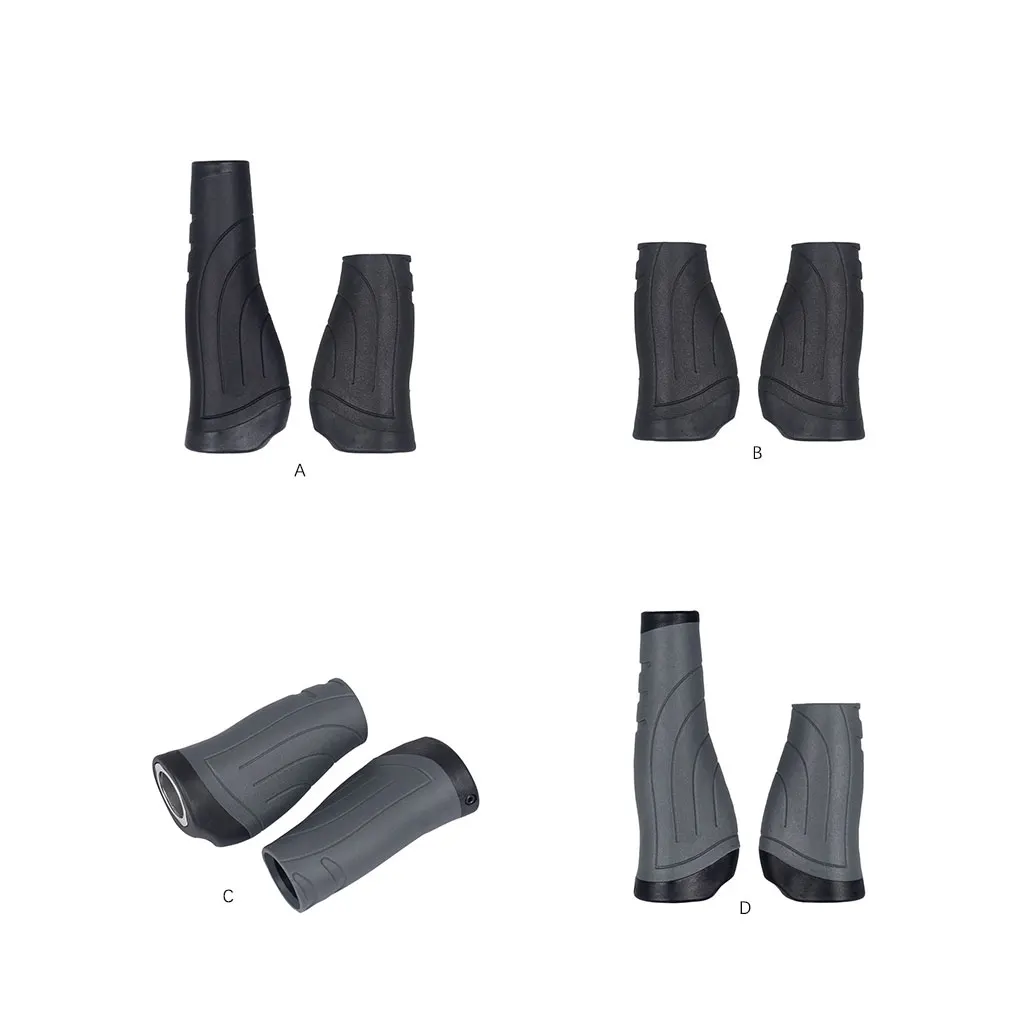 

1 Pair Aluminium Alloy Foldable Bicycles Handlebar Grip Nonslip Replacing Cycle Handle Bar End Black Grey Type 1