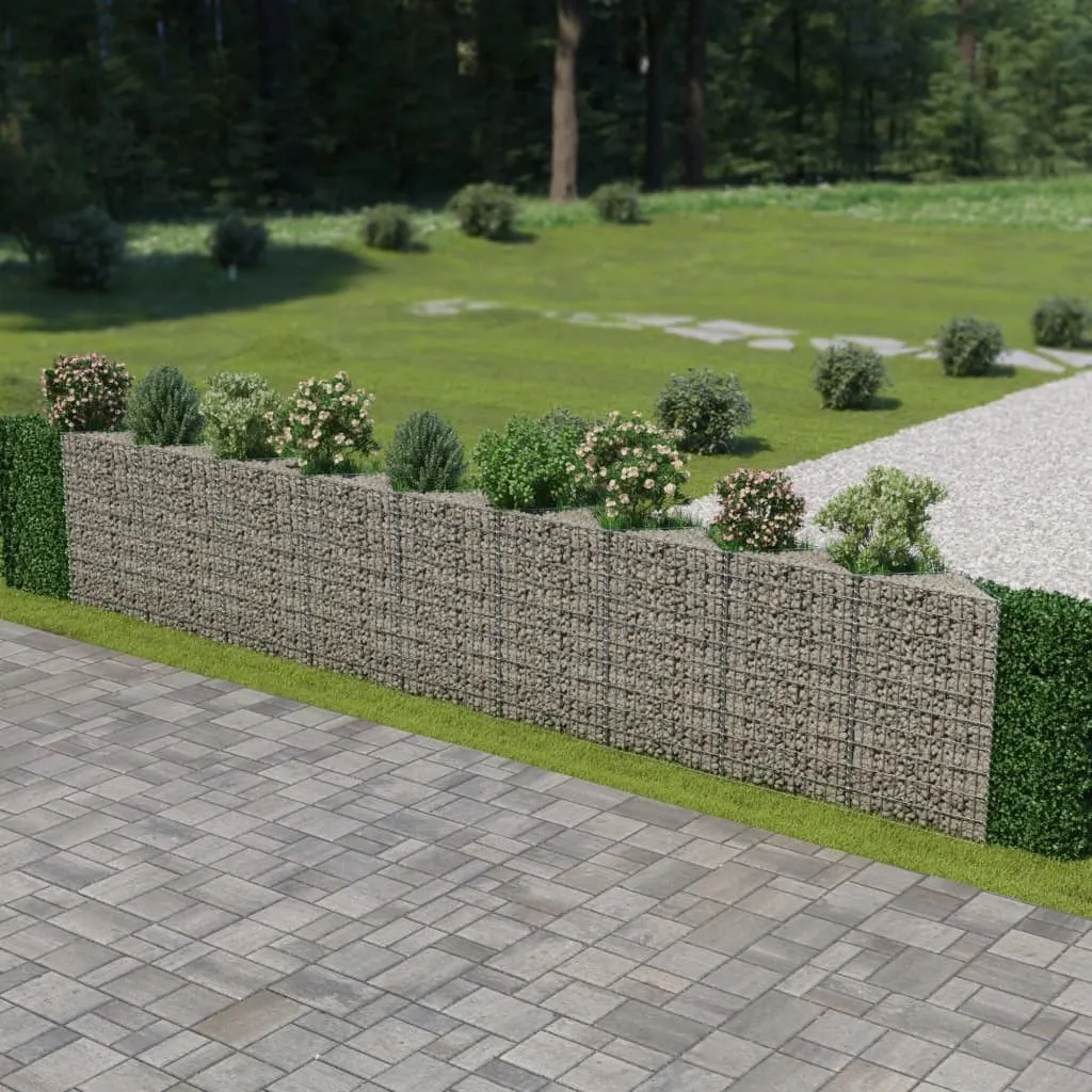 

Gabion Wall Galvanized Steel 248"x11.8"x39.4"