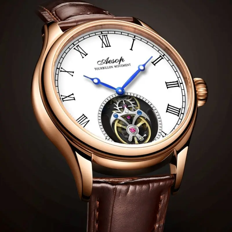 Водонепроницаемые механические наручные часы AESOP 7061 цвет в ассортименте