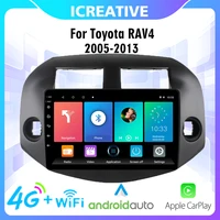 2 din car radio multimedia video player head unit for toyota rav4 rav 4 2005 2013 wifi navigation gps android 4g carplay