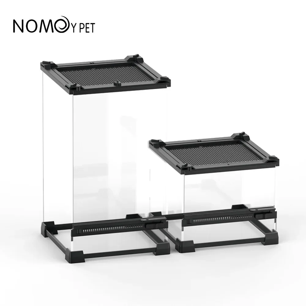 Ящик для разведения домашних животных-амфибия экологический пейзаж закаленное