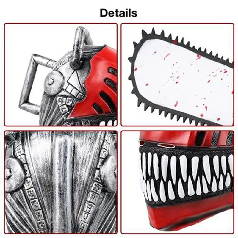 Маска бензопилы для мужчин косплей аниме костюмы человек с бензопилой ролевая