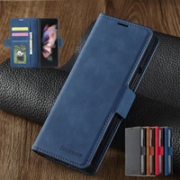 business leather cards holder phone case for samsung z fold 3 hard pc cover for galaxy z fold3 full protection skin wallet shell