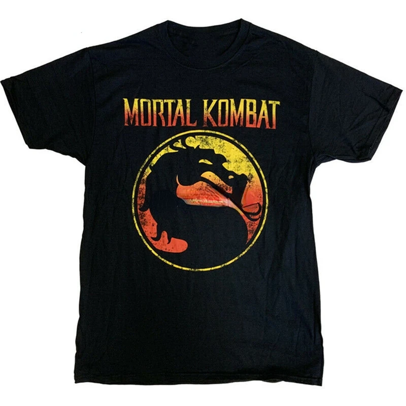 

Custom Graphic Tees Tops XS-4XL Mortal Kombat Vintage Logo Adult T Shirt Summer Clothes for Men Clothing Pattern Style
