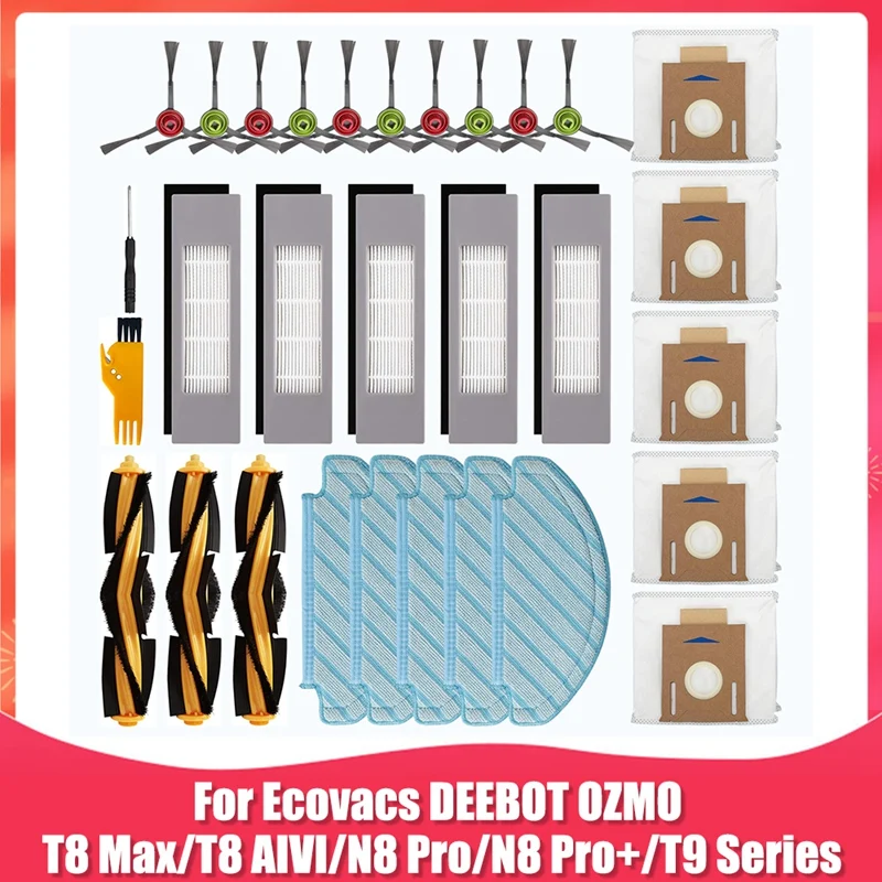 

Сменный Набор аксессуаров для робота-пылесоса Ecovacs DEEBOT OZMO T8 AIVI T8 Max N8 Pro N8 Pro +