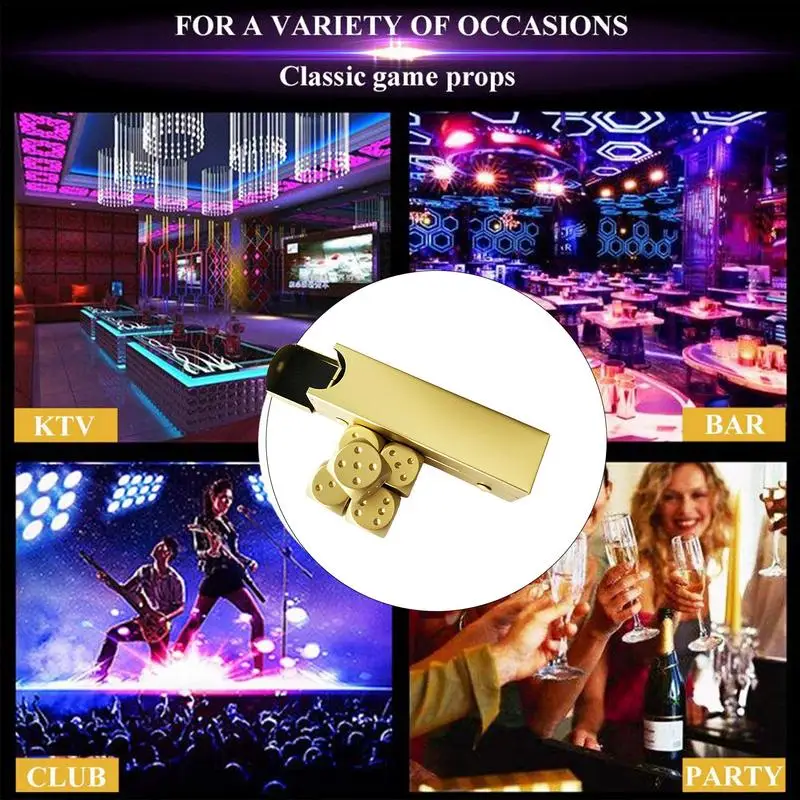 Металлические игральные кости твердый Металлический Набор игральных костей