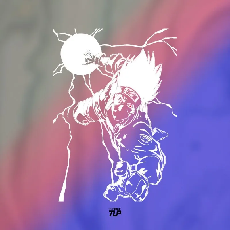 Мультяшная анимационная полая декоративная наклейка для автомобиля Наруто