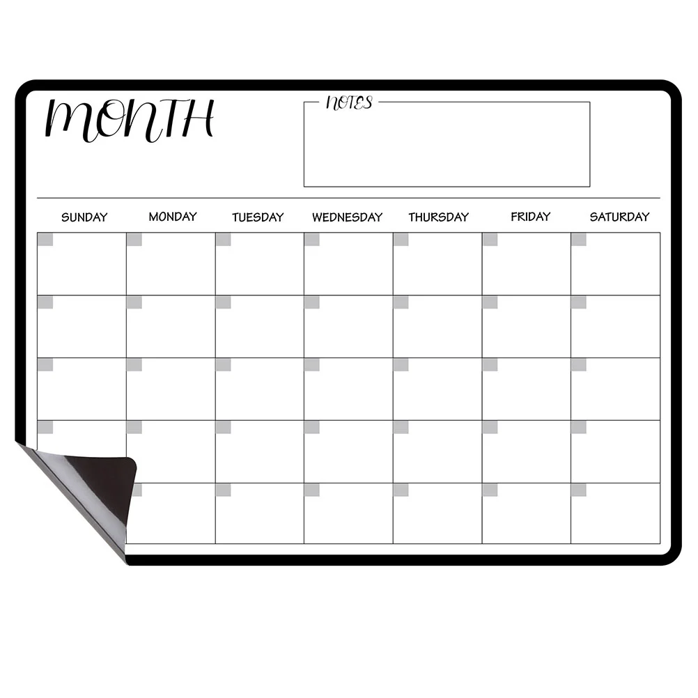 Household Schedule Board Convenient Fridge Board Magnetic Fridge Calendar Schedule Supply