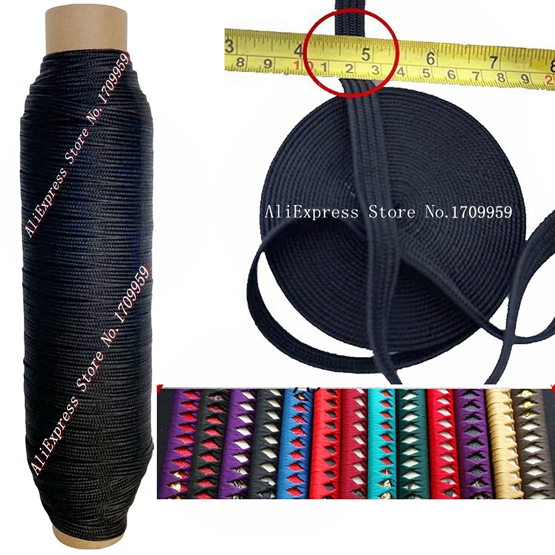 5000 см * шелковый шнур обмотка Ito Sageo для японской Самурайской