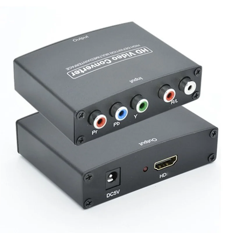 Ypbpr в HDMI-совместимый HD-конвертер совместимый с HDMI преобразователь Ypbpr+L/Raudio