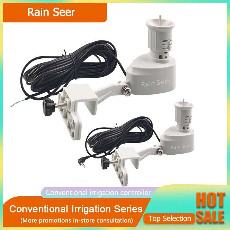 Rain Seer Wired Rainfall Sensor Home Garden Connected Devices Kit Irrigation Water Timer Can Connect Electromagnetic Valve