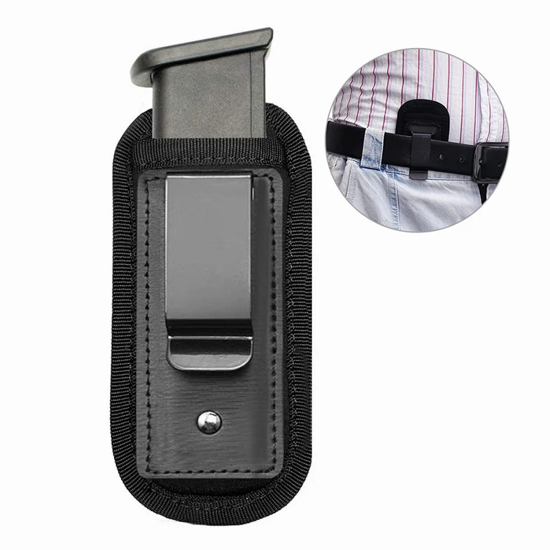 

Tactical Magazine Pouch Holster Pistol 9mm Concealed Carry Mag Case with Clip for Glock 19 21 Beretta 92 Handgun Mag Pouch Nylon