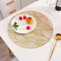 durable unique designed heat resistant hollowed out pressed pvc place mats for dining tables placemat placemat