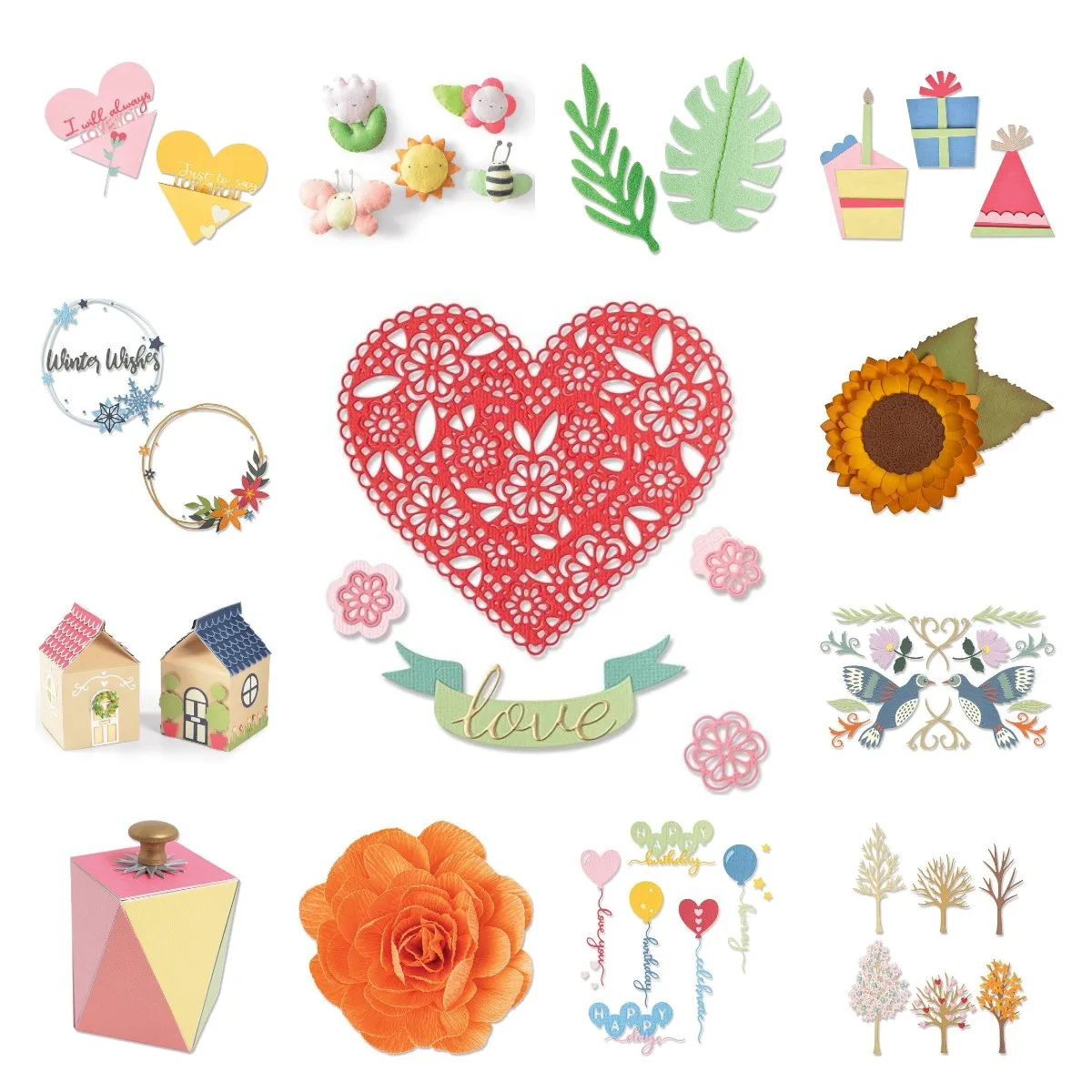 

Beautiful Flower Trees Metal Cutting Dies For Scrapbooking Donut Days Embossing Mold Diy Paper Cards Craft New For 2022 Arrive