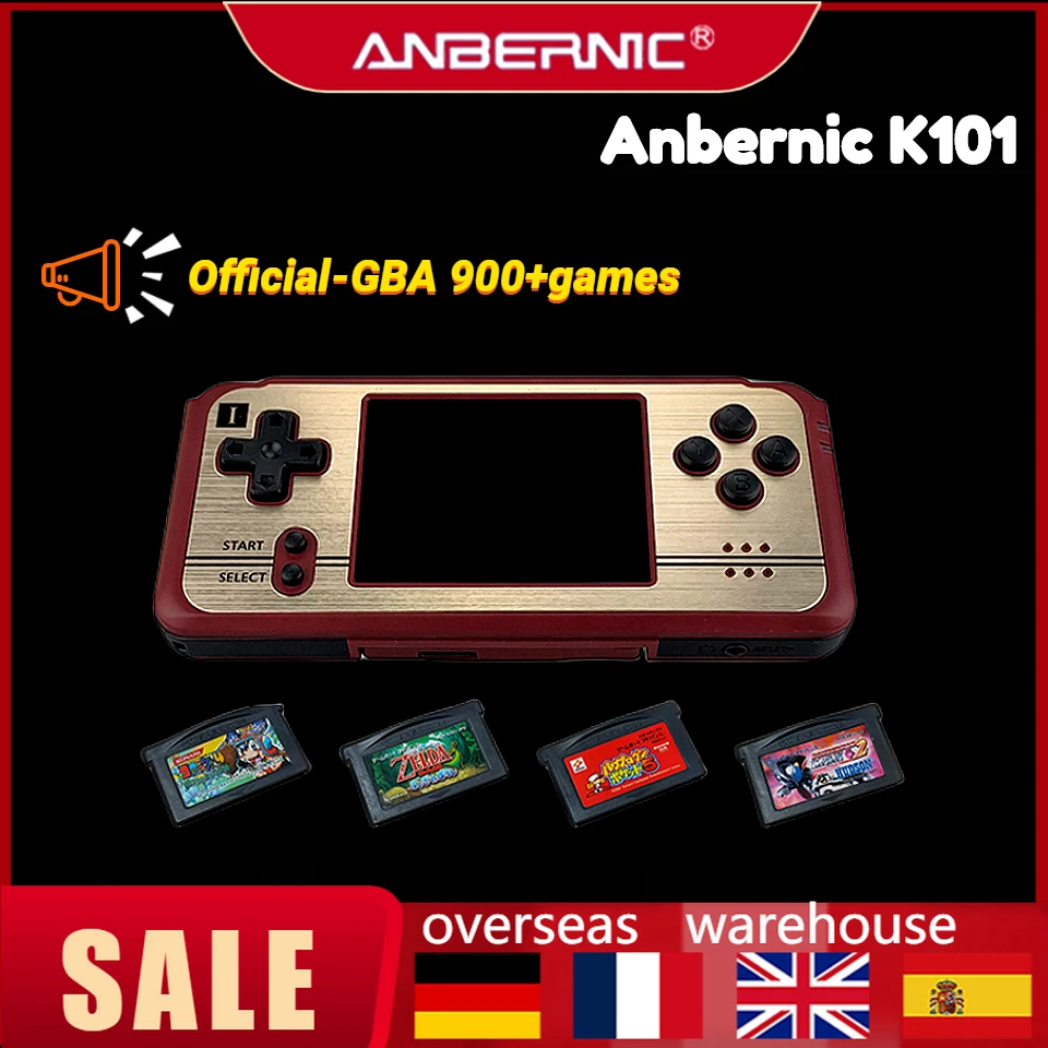 

Anbernic Revo K101 Plus 3 Inch TFT HD Original LCD Official-GBA 900+games Pocket Handheld Game Console Screen Dual CPU Support