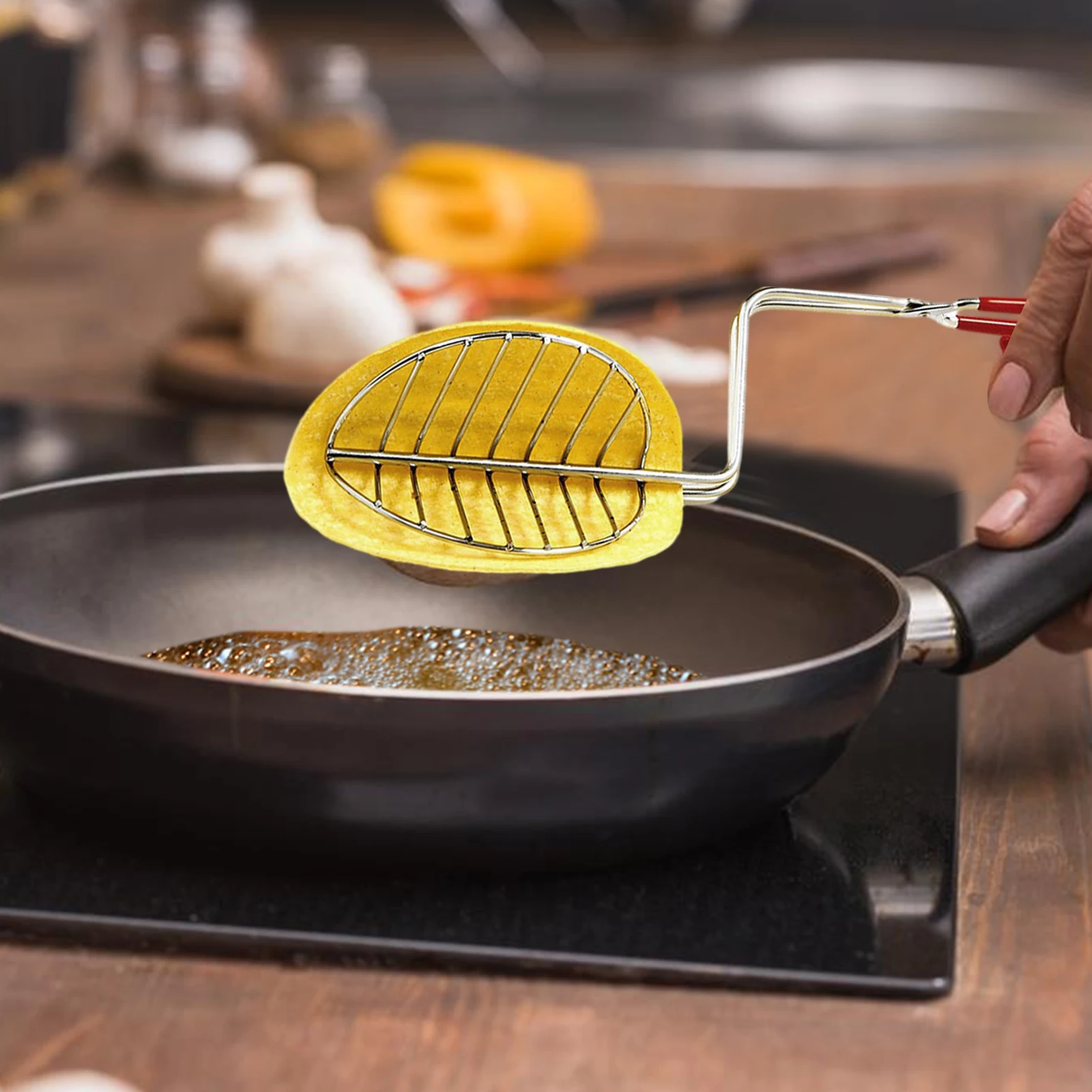 Форма Taco Shell для жарки из нержавеющей стали мексиканский Maker Tortilla Holder V-образная