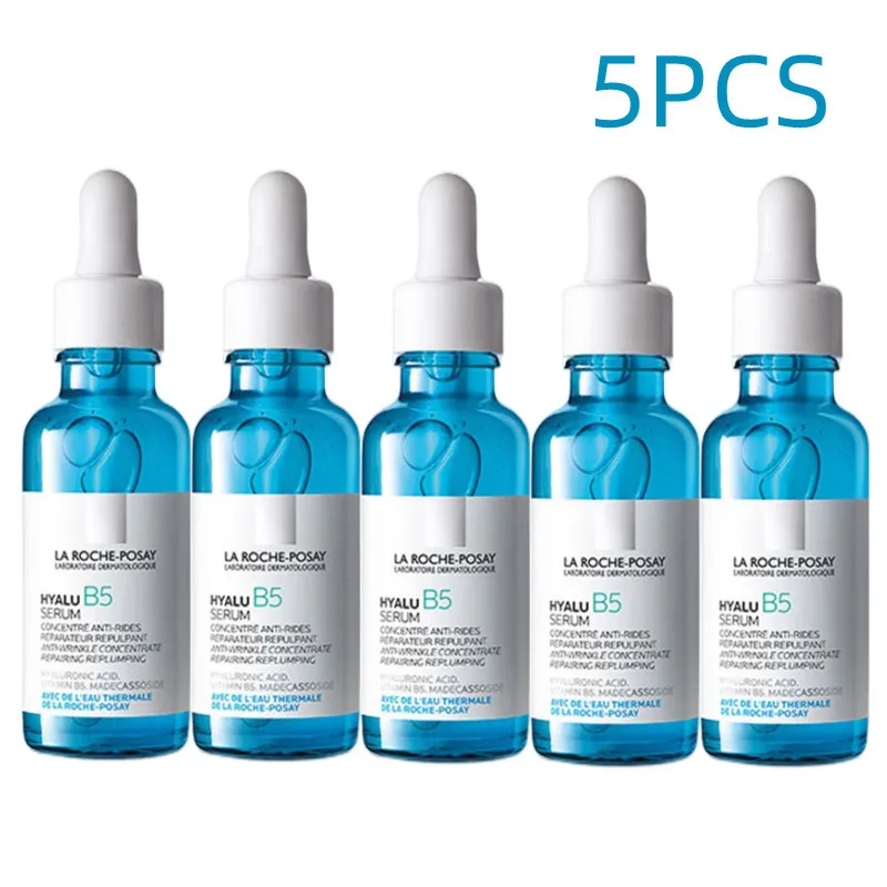 5PCS La Roche Posay Facial Serum Hyalu B5 Hydrating Vitamin B5 Repair Skin Barrier Smoothing Reduce Fine Lines Skin Care